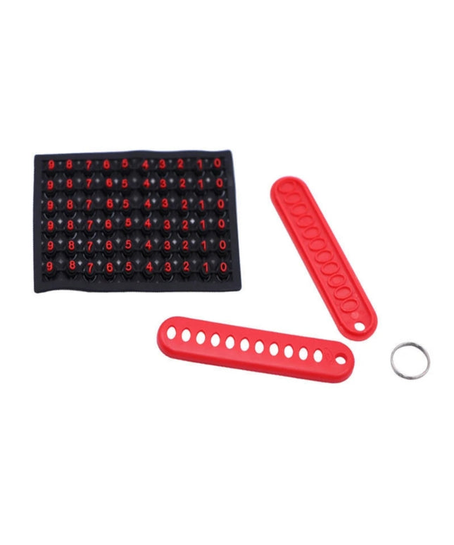 Customizable phone number keychain with number pack 