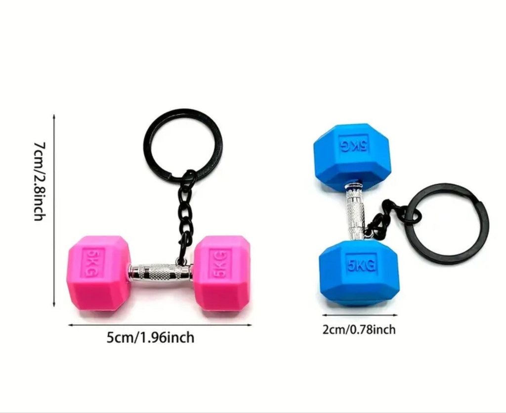 Mini Dumbell Charm 2 (4 Colors)
