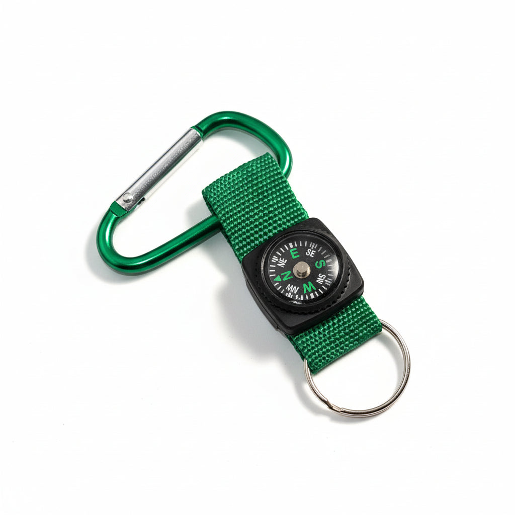 Compass W/ Carabiner Strap (Green)