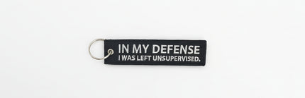 In My Defense Embroidered Tag