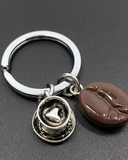 Coffee Bean and Cup Charm