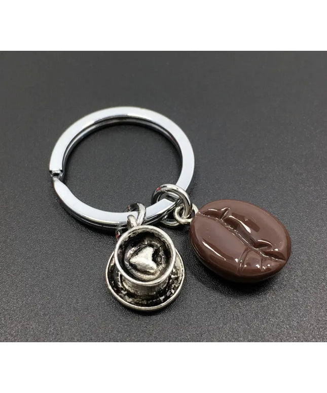 Coffee Bean and Cup Charm