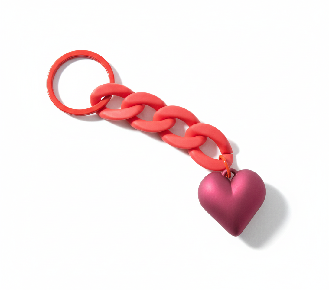 Velvet Heart Charm (Red)