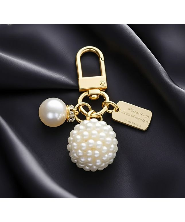 Pearled Ball Charm (Gld)
