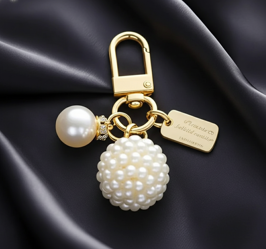Pearled Ball Charm (Gld)
