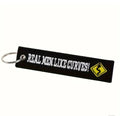 Real Men Like Curves Embroidered Tag
