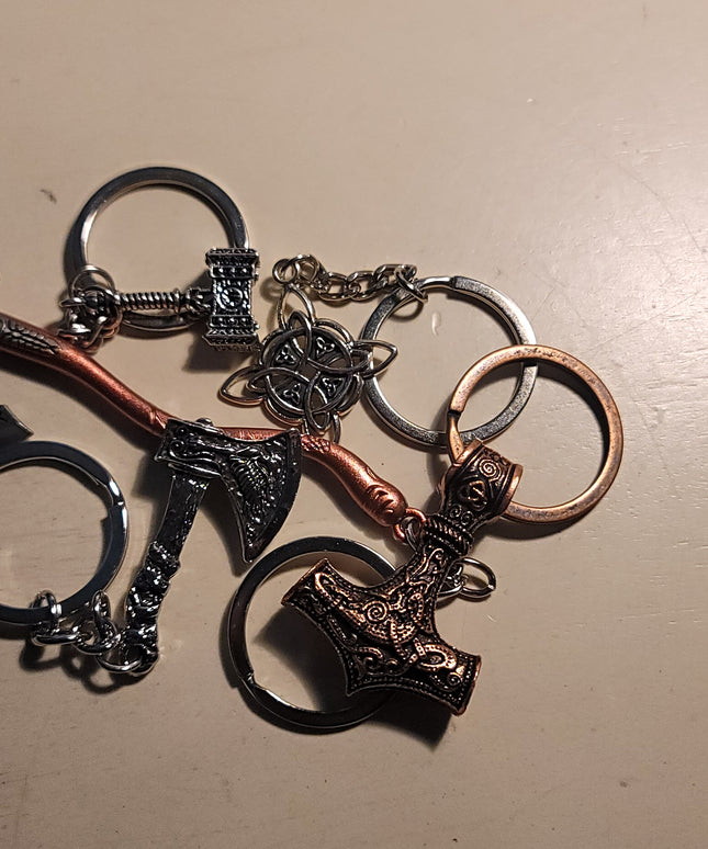 Braided Loop Keychain (Red)