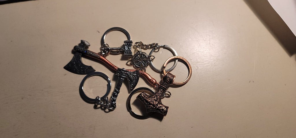 Braided Loop Keychain (Red)