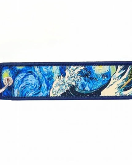 Blue Waves Shore Embroidered Tag find