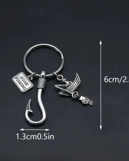 Gone Fishing Keychain & Charm