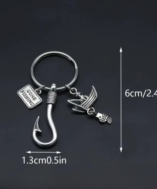 Gone Fishing Keychain & Charm