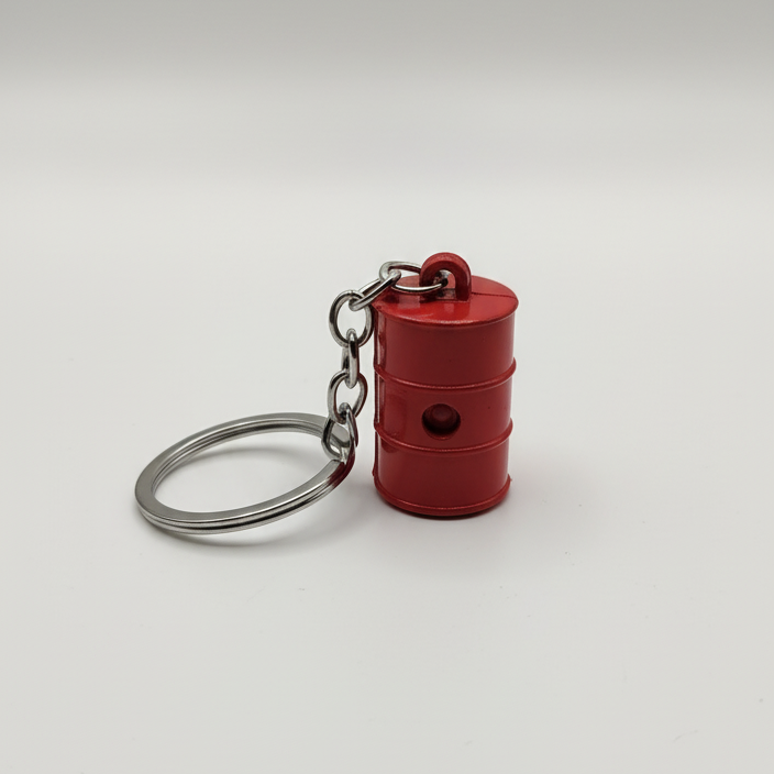 Mini Oil Drum Charm (Red)