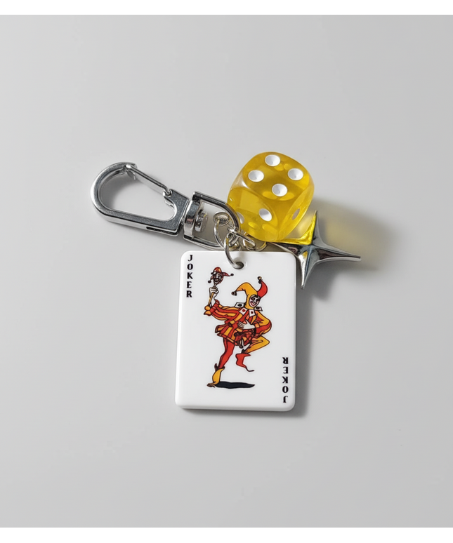 Joker Card Charm (Yellow)