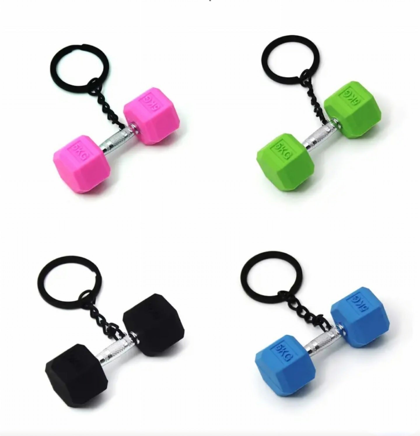 Mini Dumbell Charm 2 (4 Colors)