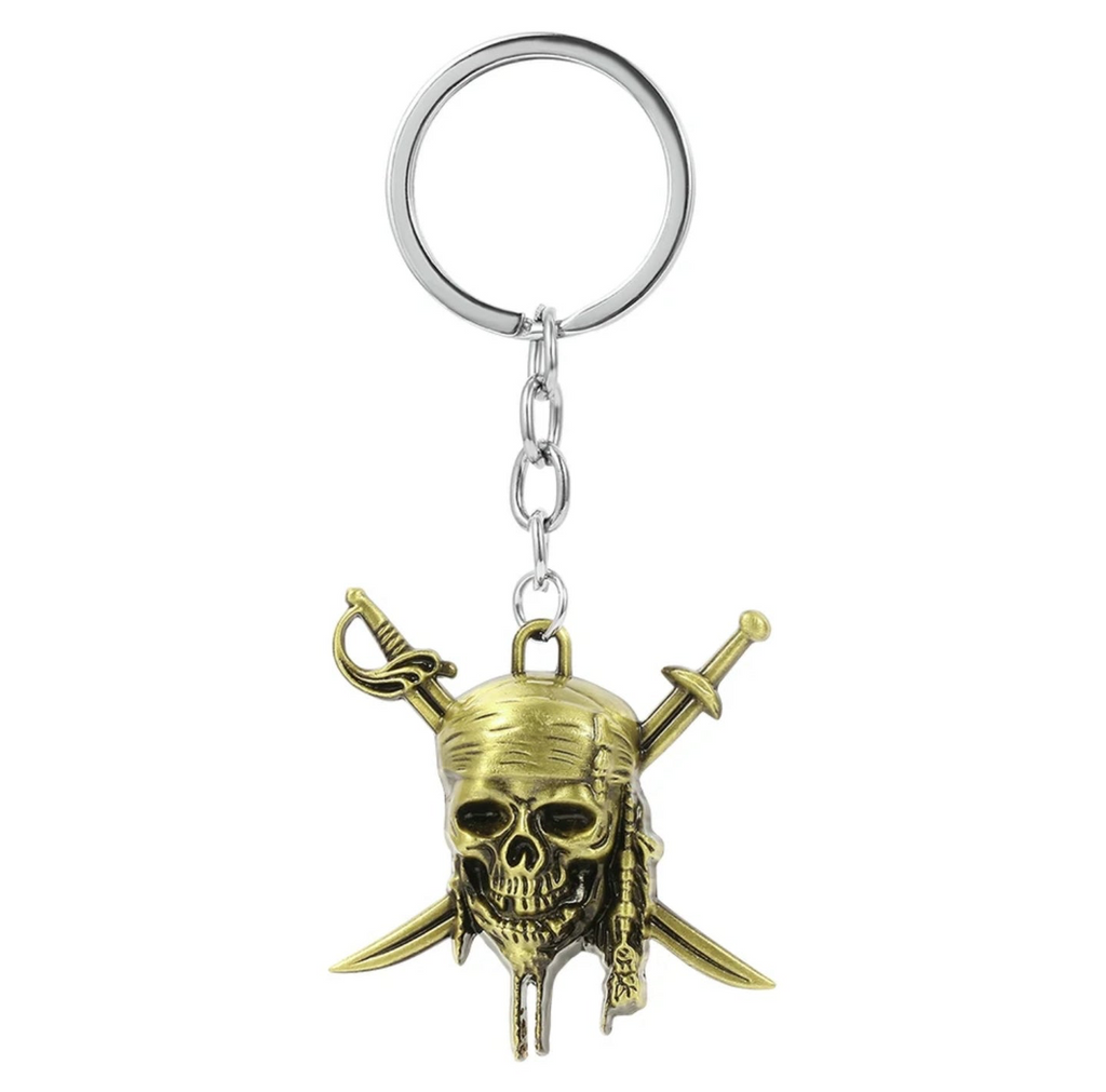 Pirate Skull and Swords Charm (Bronze)