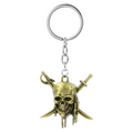 Pirate Skull and Swords Charm (Bronze)
