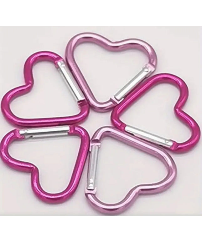 Pink Heart Carabiner