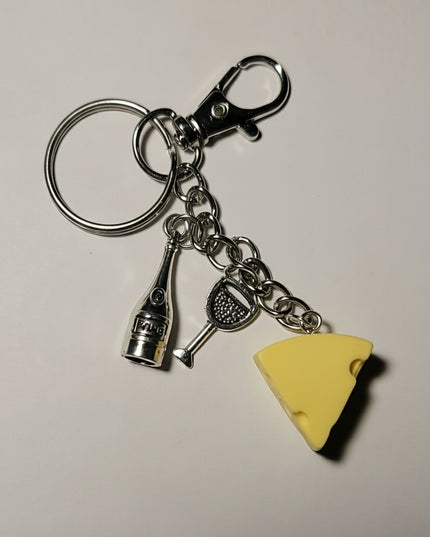 Wine and Cheese Charm