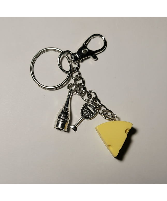 Wine and Cheese Charm