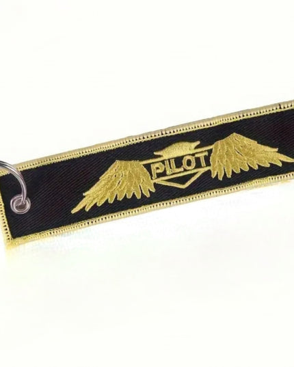 Pilot w/Gold Wings Embroidered Tag