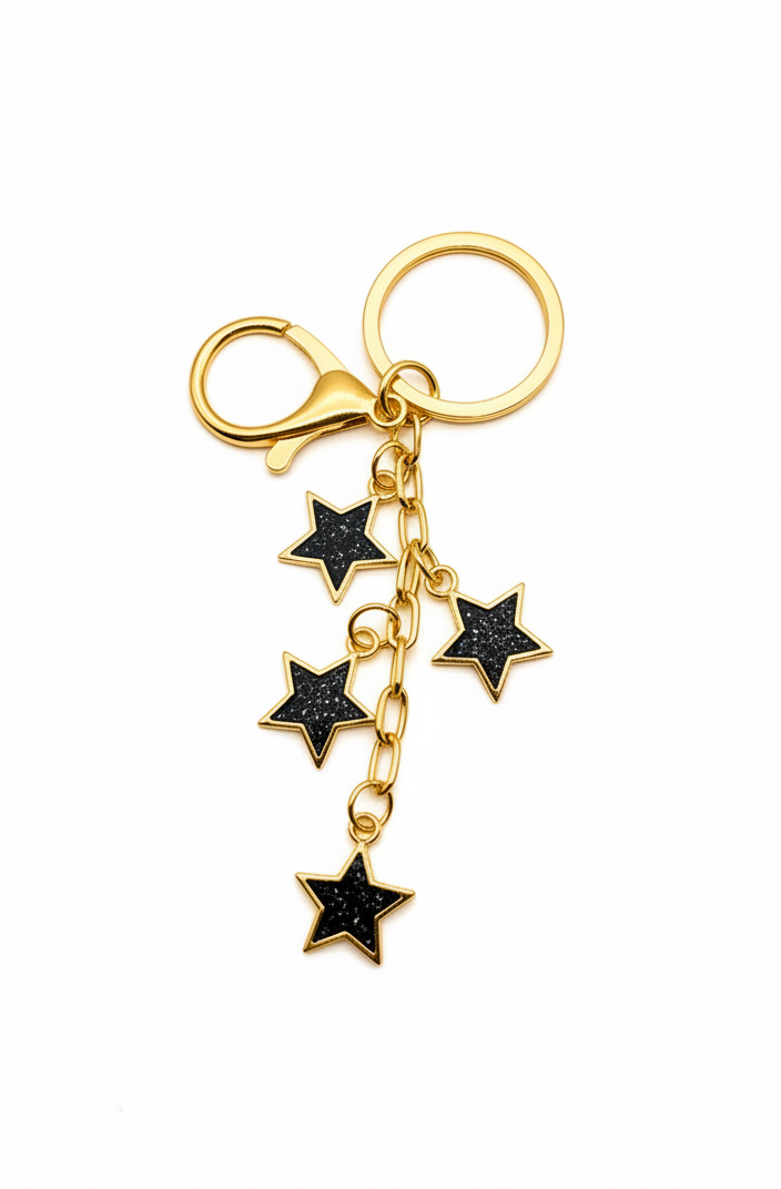 Black Stars Charm (GLD)