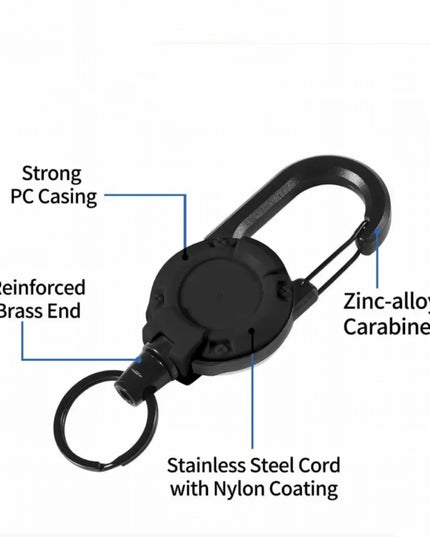 Retractable Keychain Clip