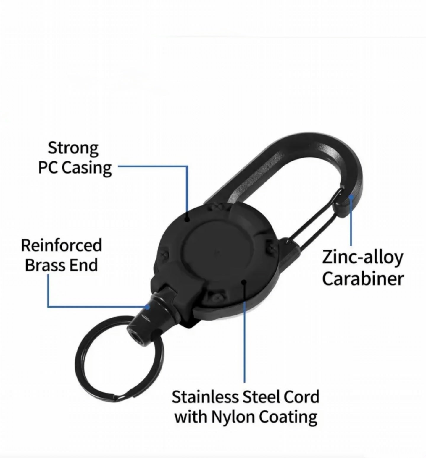 Retractable Keychain Clip