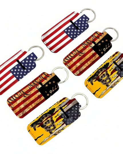 American Flag Chapstick Holder