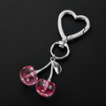 Heart Cherries Charm (Pink)
