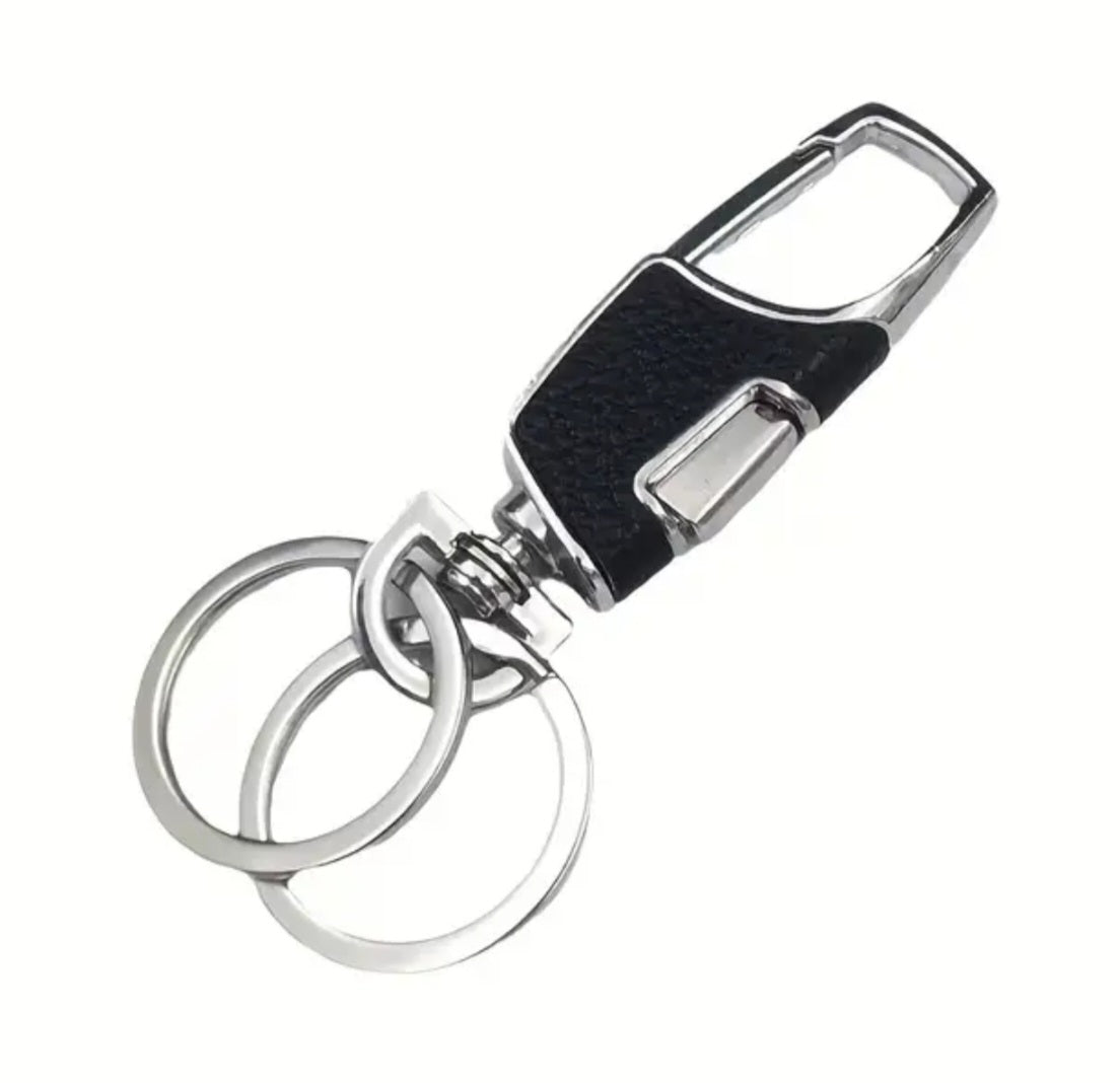 Double Ring Fob Clip 1 (Black)