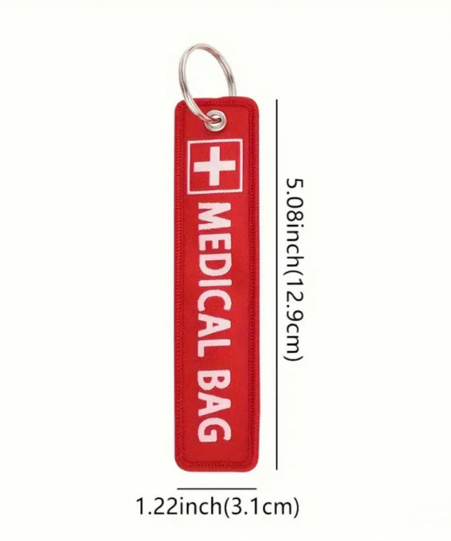 Medical Bag Embroidered Tag