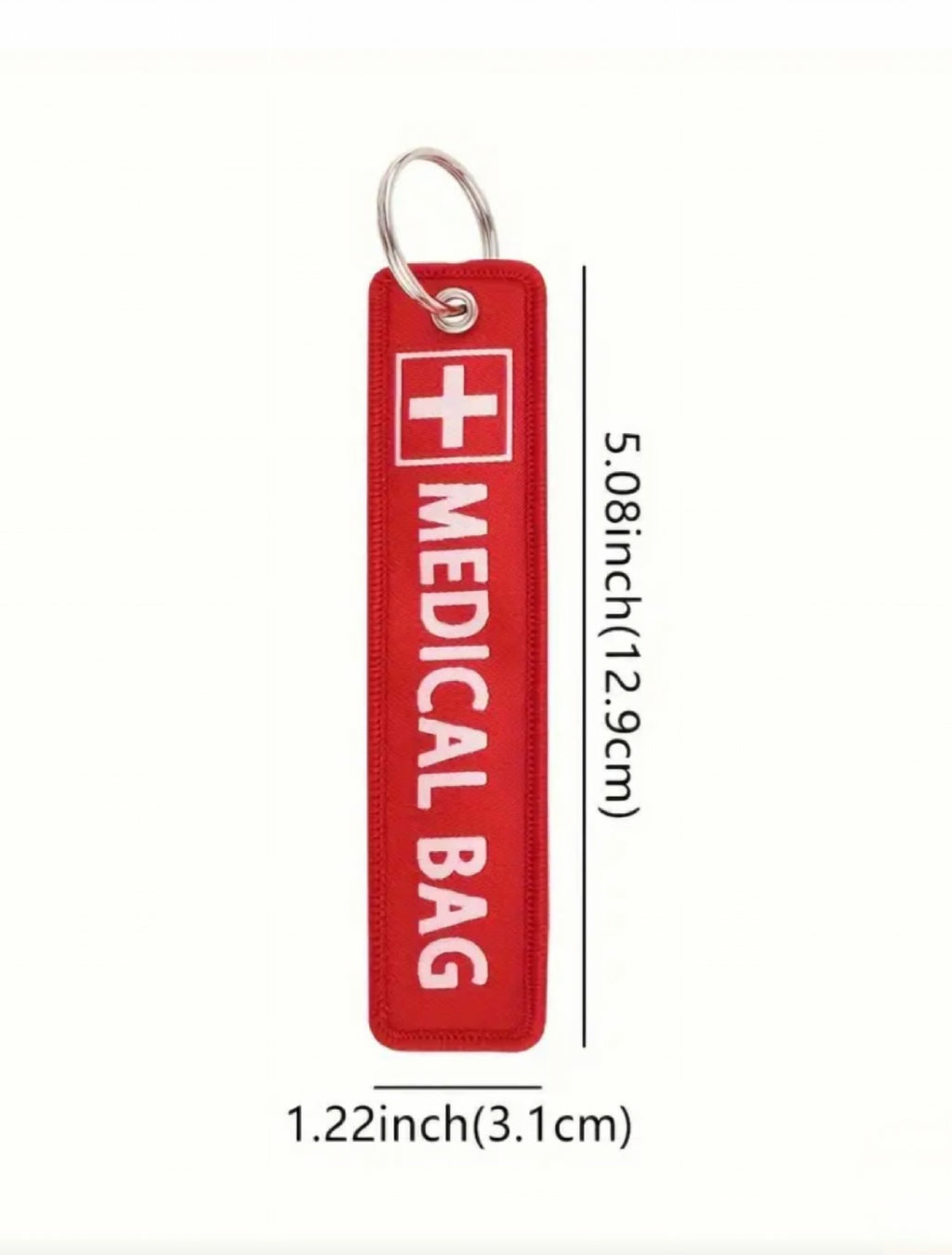 Medical Bag Embroidered Tag