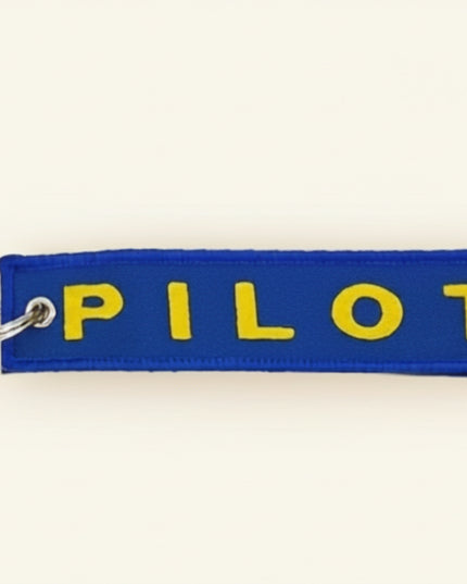 Pilot (Blue/Gold) Embroidered Tag