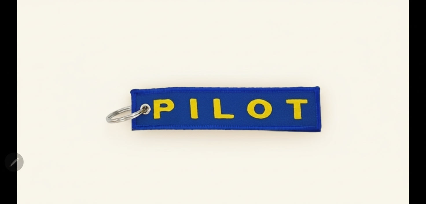 Pilot (Blue/Gold) Embroidered Tag