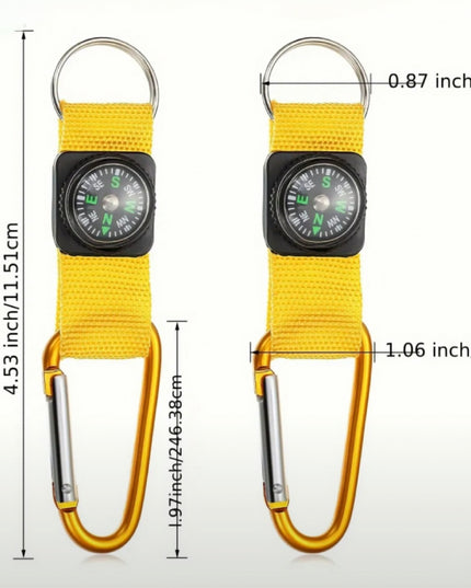 Compass W/ Carabiner Strap (Red)