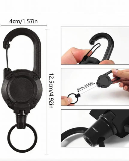 Retractable Keychain Clip