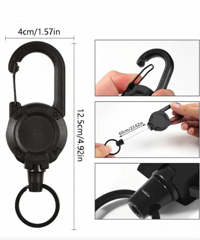 Retractable Keychain Clip
