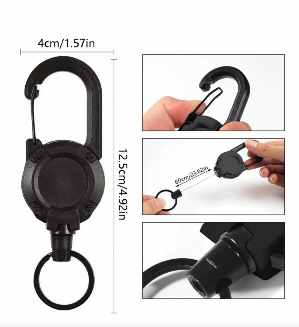 Retractable Keychain Clip