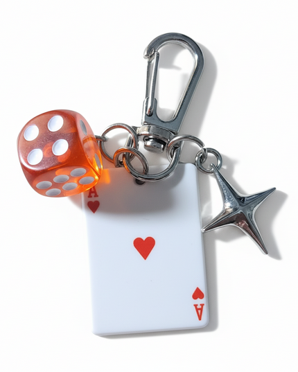 Ace Of Hearts Card Charm (Red)