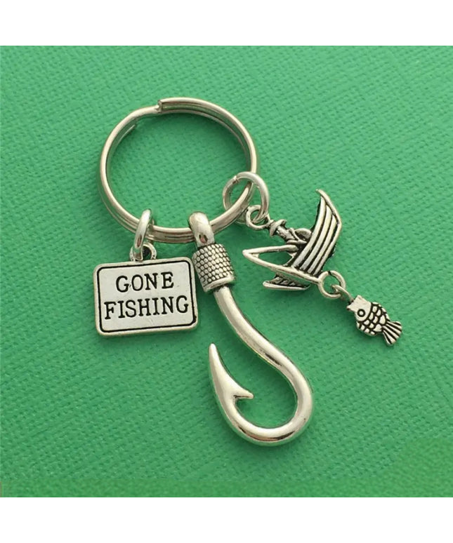 Gone Fishing Keychain & Charm