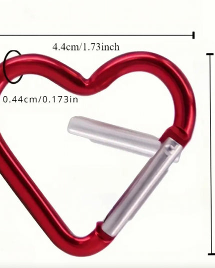 Pink Heart Carabiner