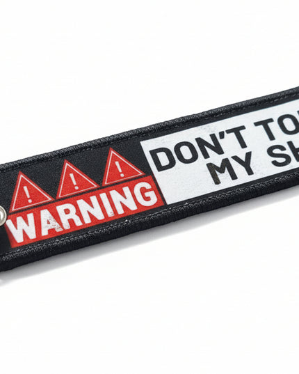Warning DTMS! Embroidered Tag