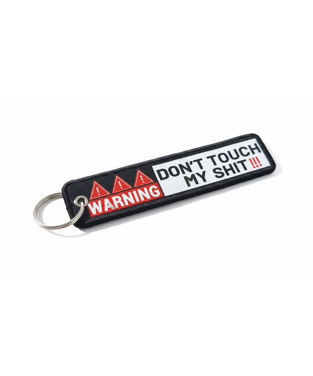 Warning DTMS! Embroidered Tag