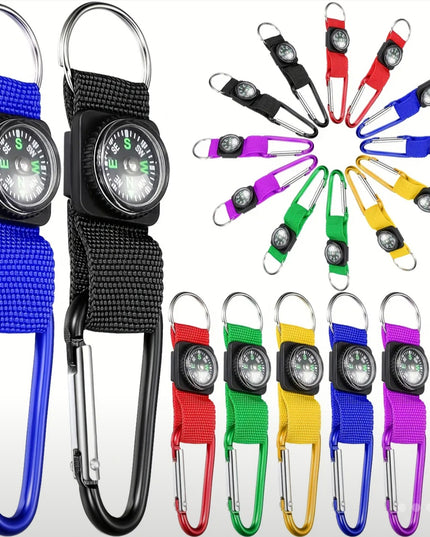 Compass W/ Carabiner Strap (Red)