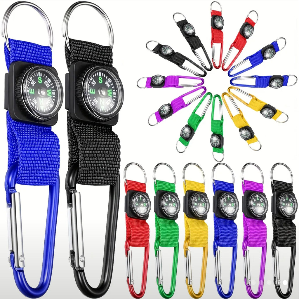 Compass W/ Carabiner Strap (Gold)