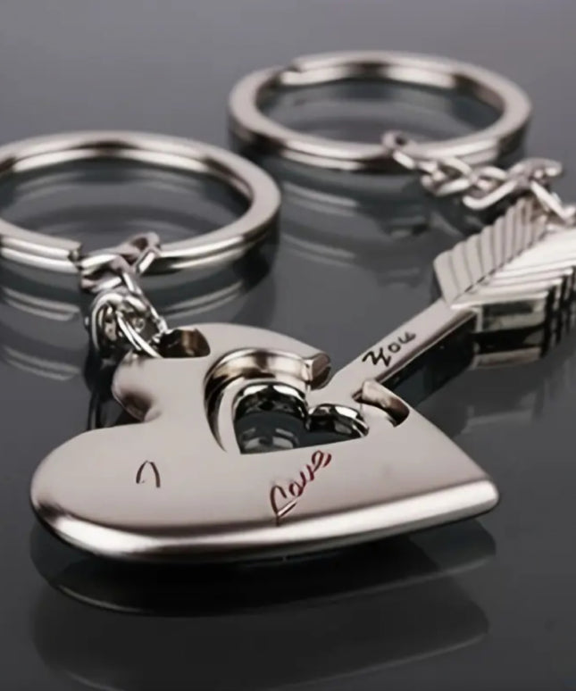 Love You Pierced Heart Set (Silver)