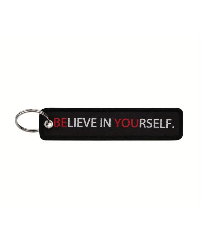 Believe In Yourself Embroidered Tag