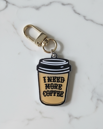 I Need More Coffee Charm