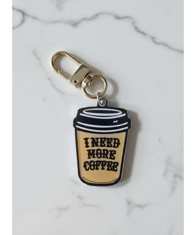 I Need More Coffee Charm