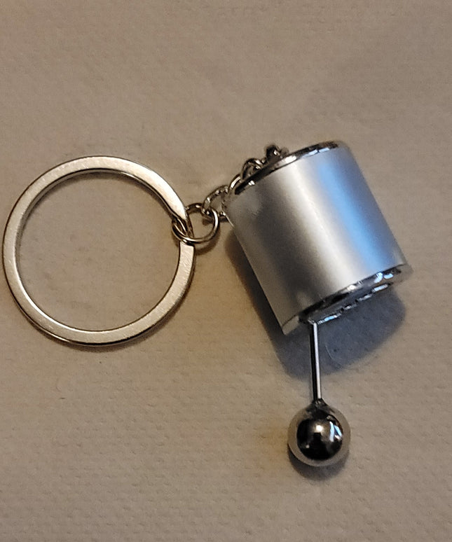 Gear Shift Charm (Silver)